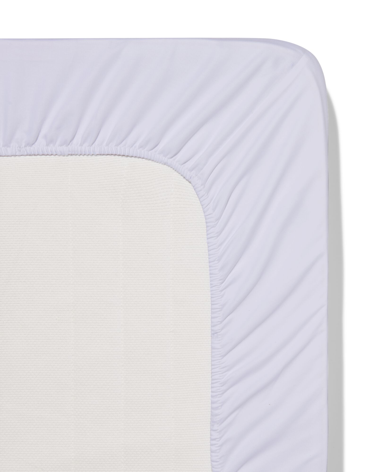 Topper-Spannbettlaken 90 &times; 220 cm, Hotel, Baumwollsatin, Wei&szlig; - 5180118 - HEMA