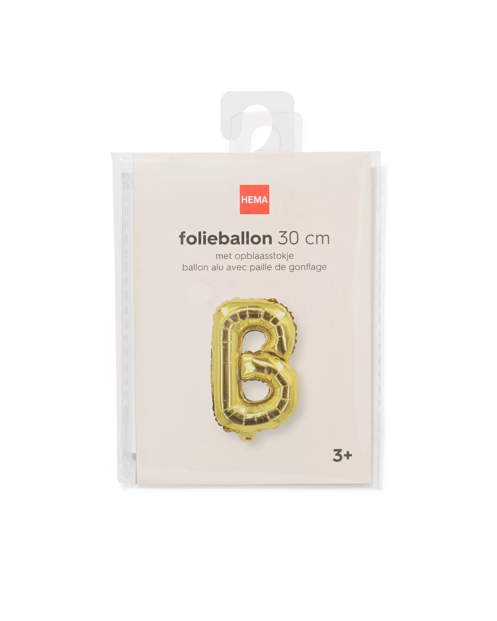Folienballon Buchstabe B 30 cm Gold