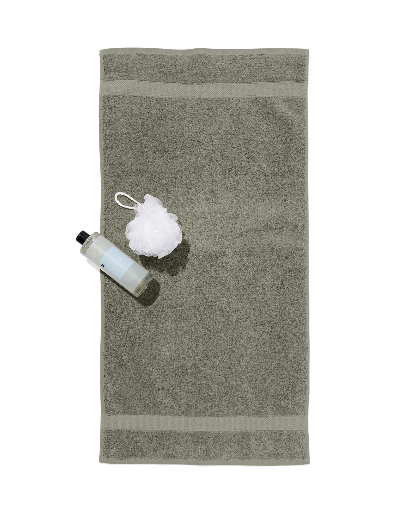 serviette 50 x 100 qualit&eacute; &eacute;paisse - gris-vert vert arm&eacute;e serviette 50 x 100 - 5200702 - HEMA