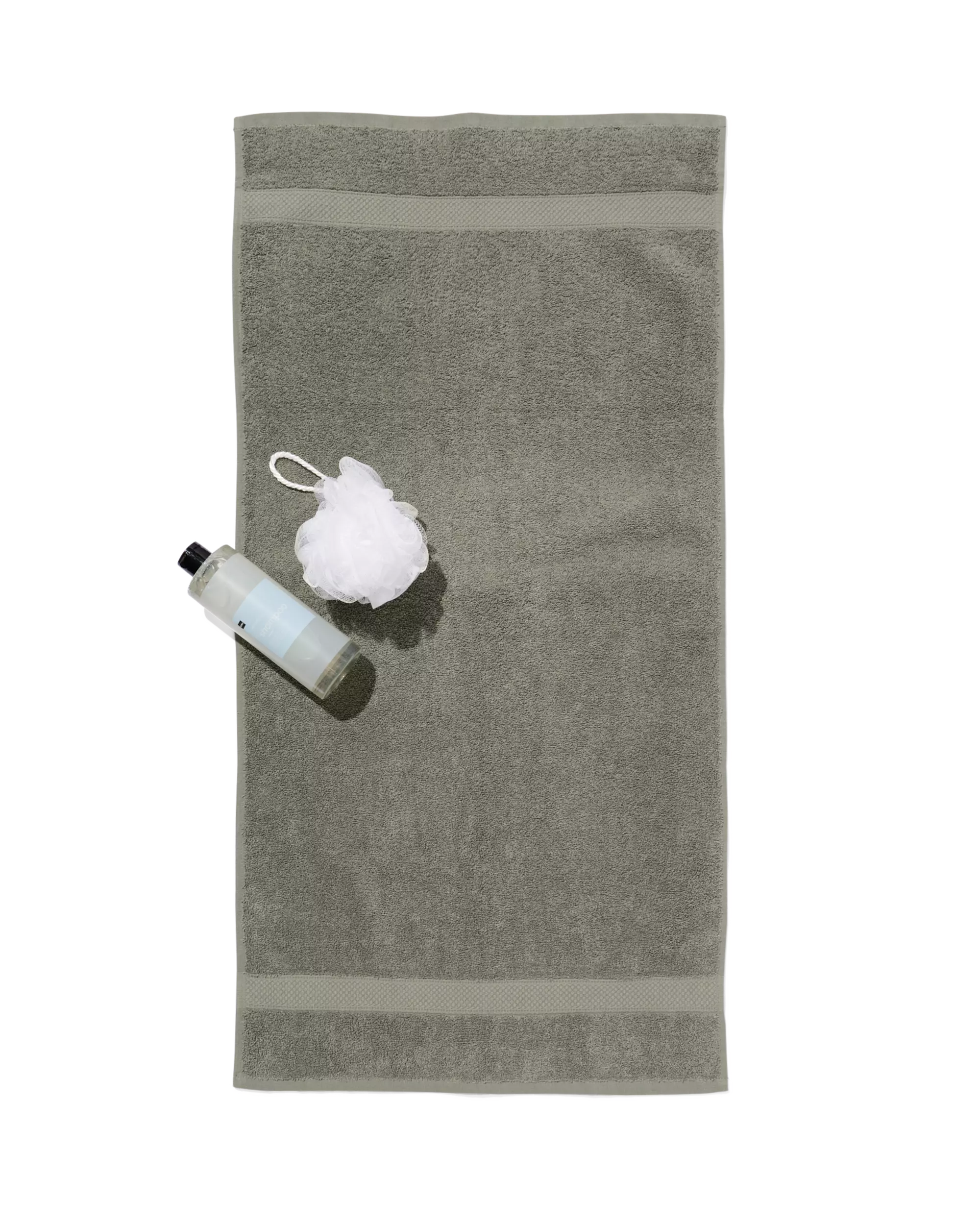 serviette 50 x 100 qualité épaisse - gris-vert