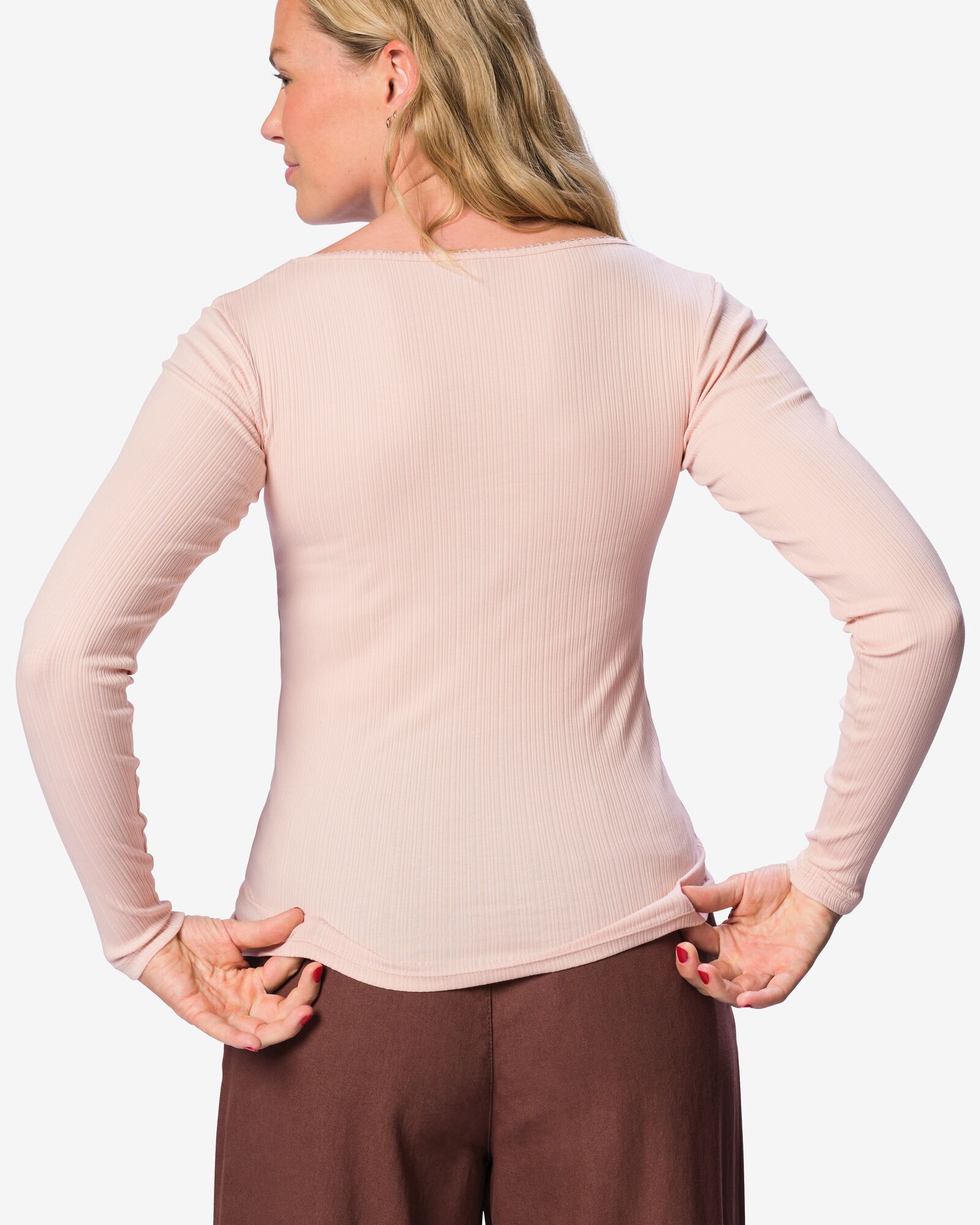 t-shirt femme Olivia jersey rose rose - 36213480PINK - HEMA