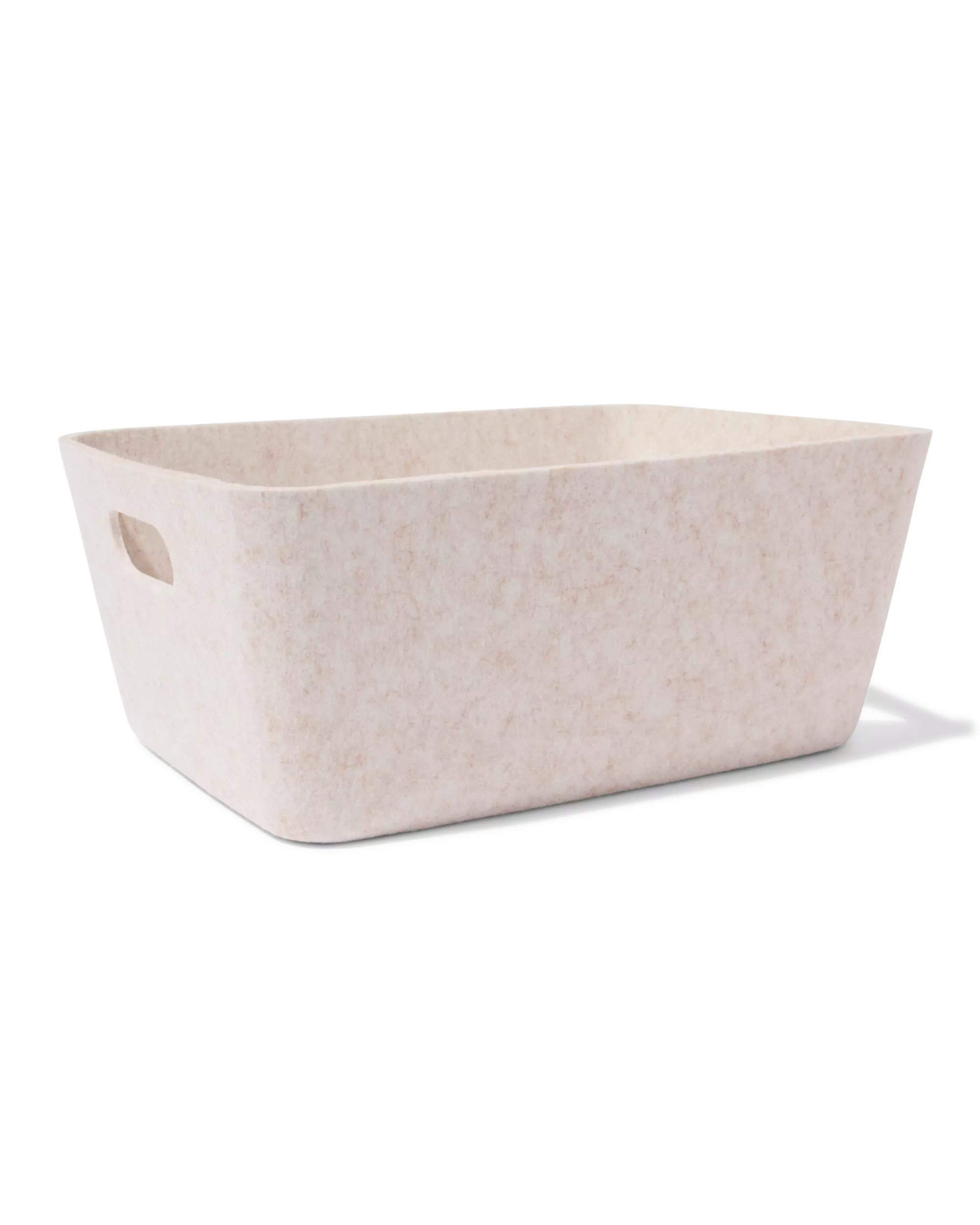 panier 27x36x17 cm feutre beige