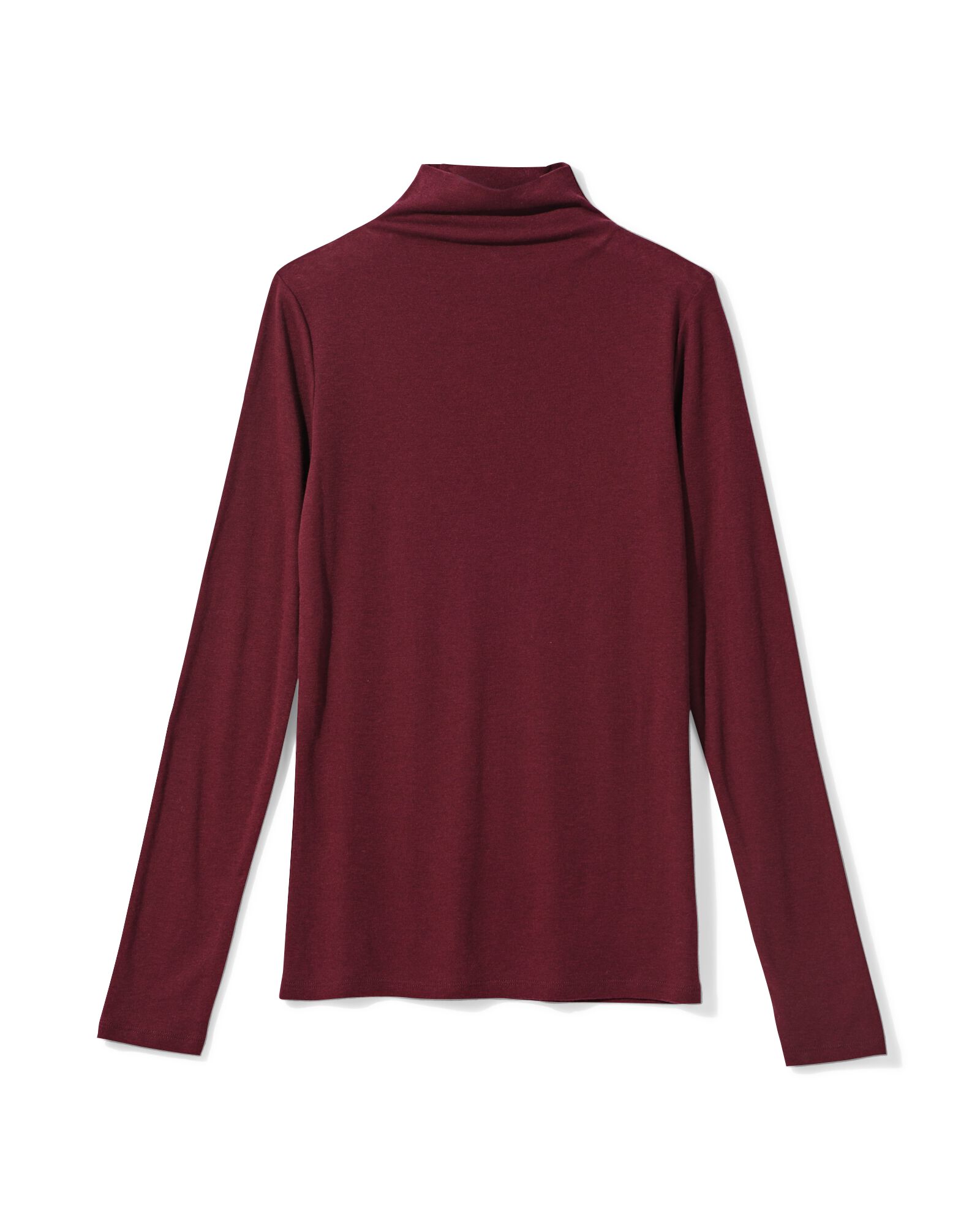 dames T-shirt Lora fijngebreid bordeauxrood bordeauxrood - 36214350BURGUNDYRED - HEMA
