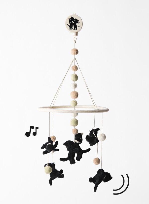 mobile musical Takkie et Siepie 30x5x30 cm - 15300185 - HEMA