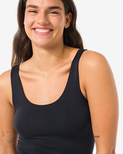 d&eacute;bardeur femme sans coutures microfibre noir noir - 19655999BLACK - HEMA
