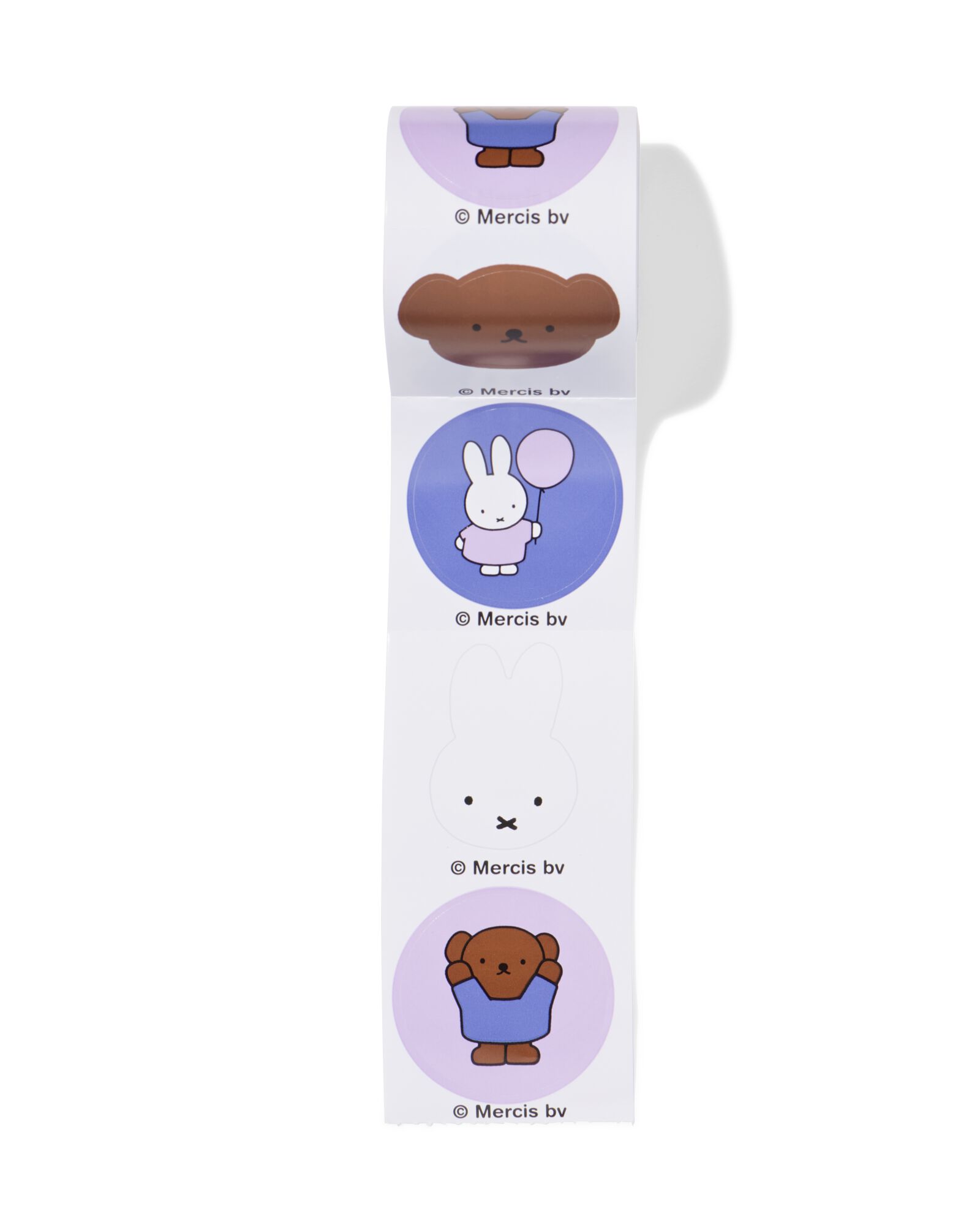 autocollants de fermeture miffy 5x7,5cm - 100 pi&egrave;ces - 14750067 - HEMA