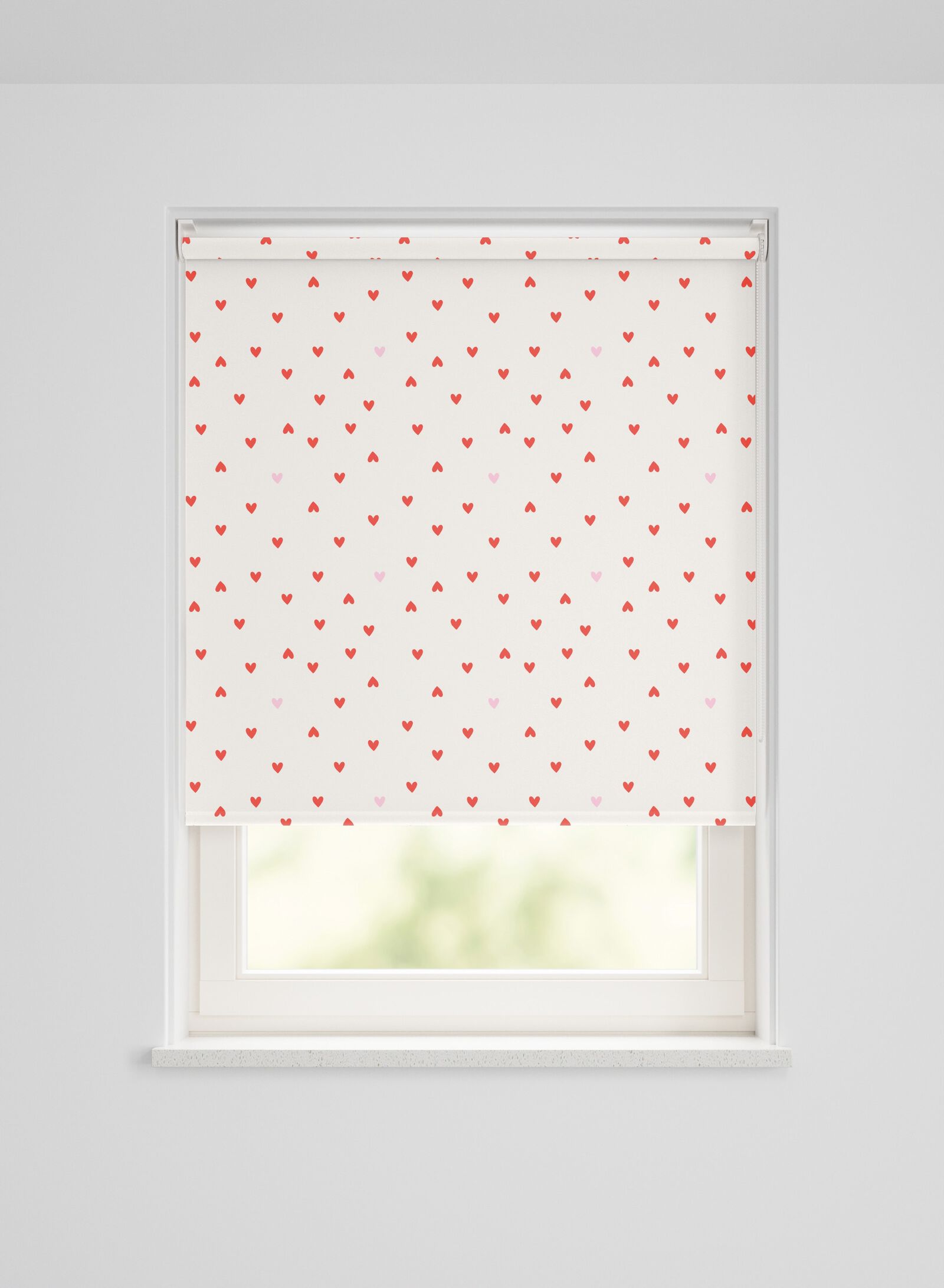 HEMA Rolgordijn Verduisterend Hartje Ecru-rood (rood), foto 2