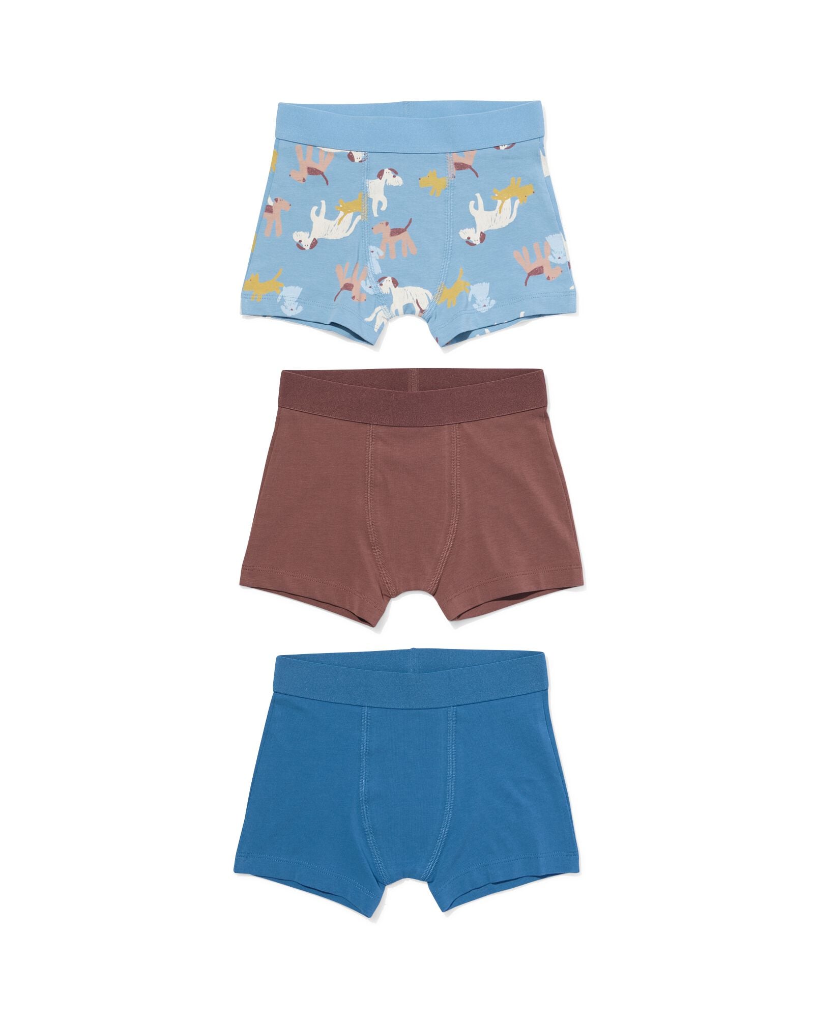 kinderboxers dieren - 3 stuks lichtblauw lichtblauw - 19201020LIGHTBLUE - HEMA