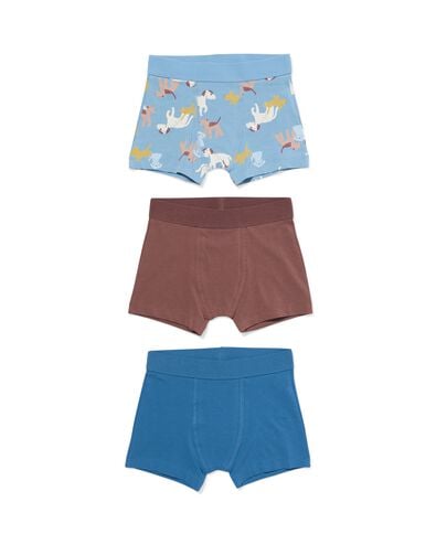 kinderboxers dieren - 3 stuks lichtblauw lichtblauw - 19201020LIGHTBLUE - HEMA