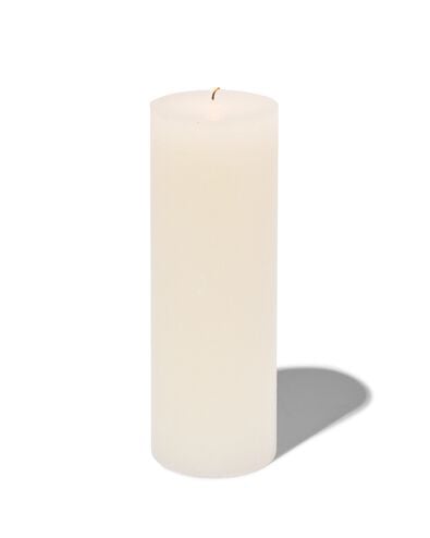 bougie rustique &Oslash;7x19 cm ivoire ivoire 7 x 19 - 13503149 - HEMA