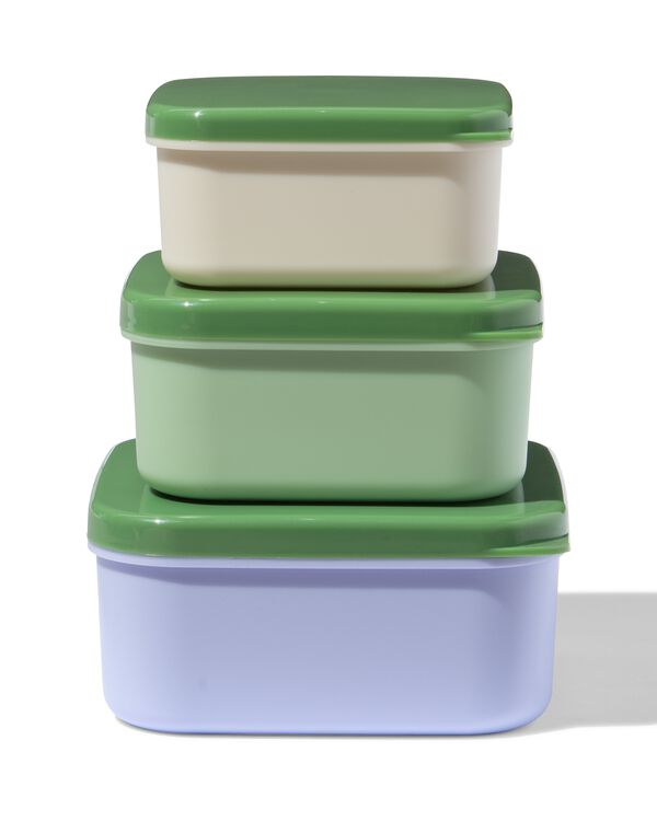 snackboxjes groen - 3 stuks - 80690065 - HEMA
