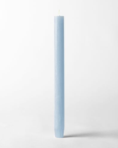 bougie d'int&eacute;rieur rustique &Oslash;2,2x27 cm bleu clair bleu clair 2.2 x 27 - 13502924 - HEMA