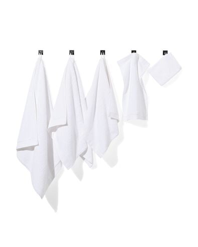 serviette de bain-50x100 cm-h&ocirc;tel extra doux-blanc uni blanc serviette 50 x 100 - 5240070 - HEMA