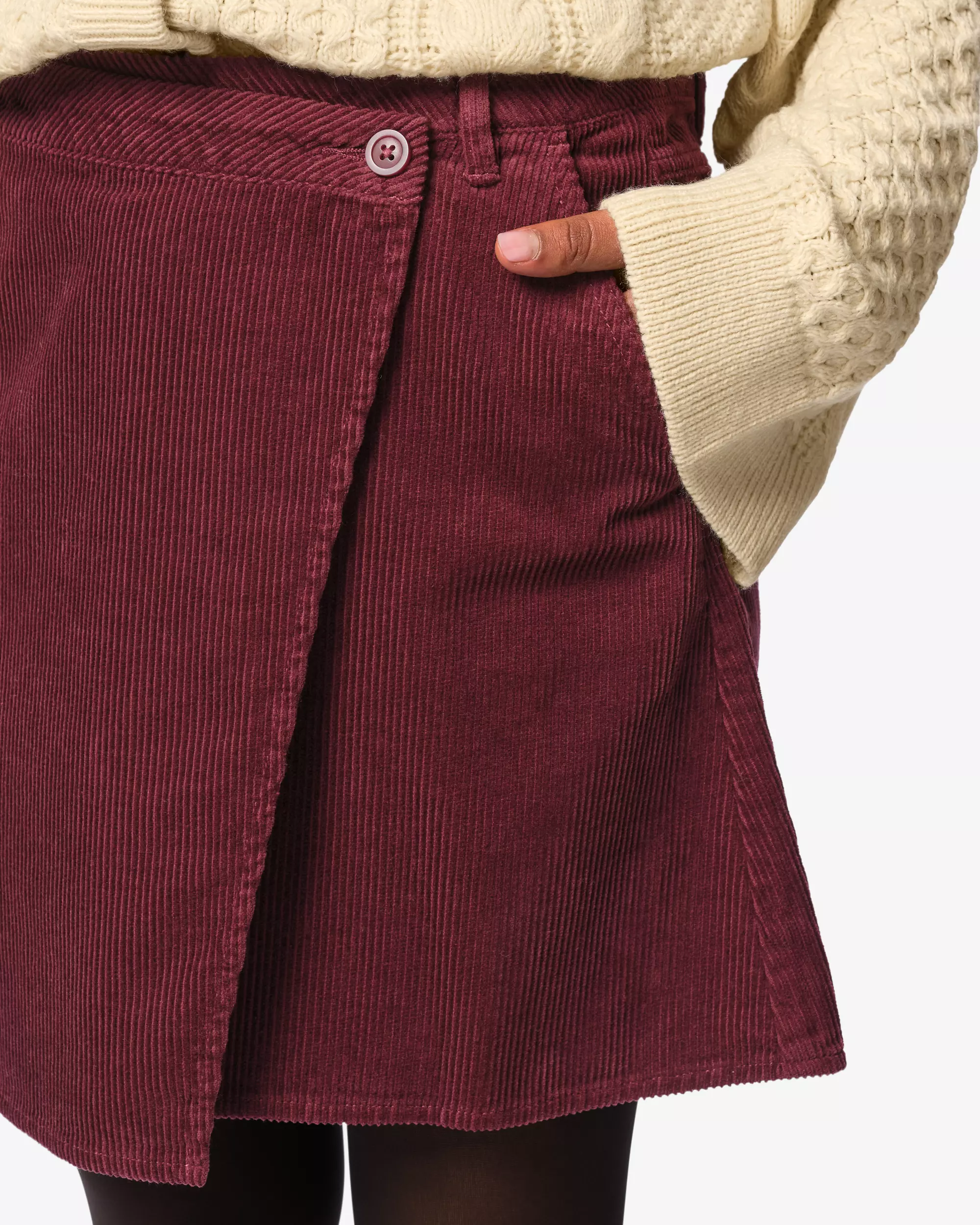 jupe pour femme coupe classique côtelée
