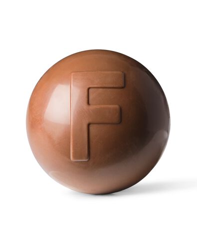 chocobomb au lait avec guimauves en forme de lettre F 45 g F chocolat - 24562605 - HEMA