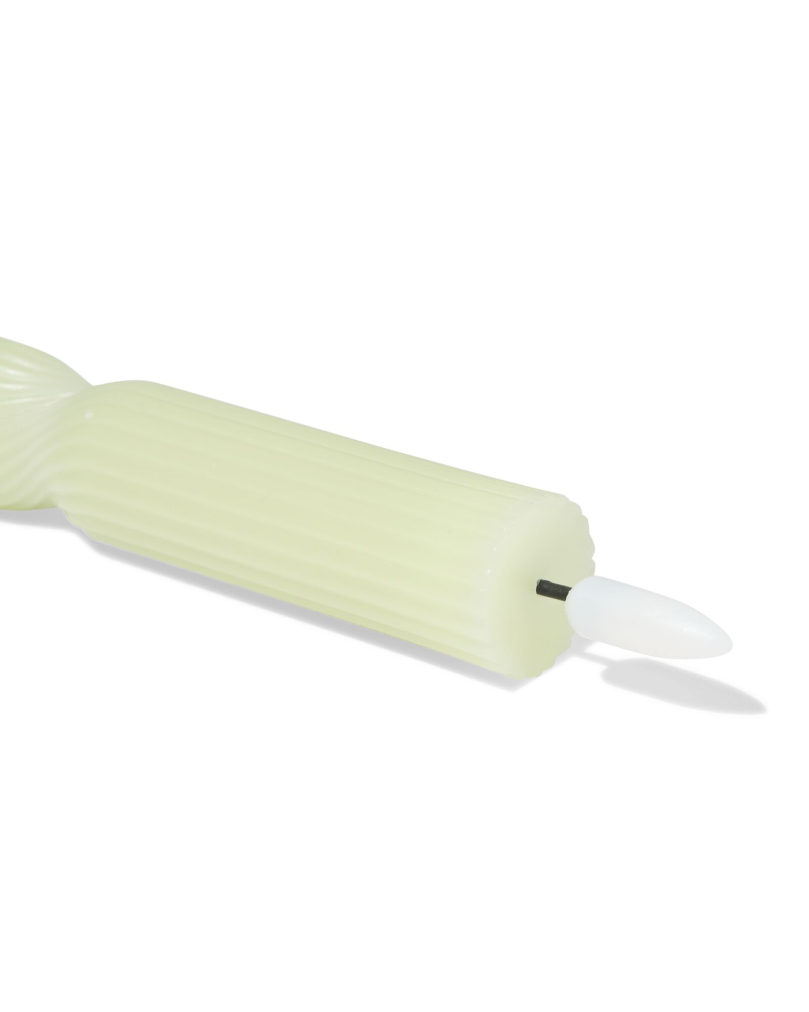 led huishoudkaars ⌀2.3x20cm lichtgroen - 13550137 - HEMA