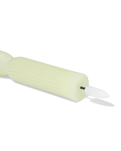 led huishoudkaars ⌀2.3x20cm lichtgroen - 13550137 - HEMA