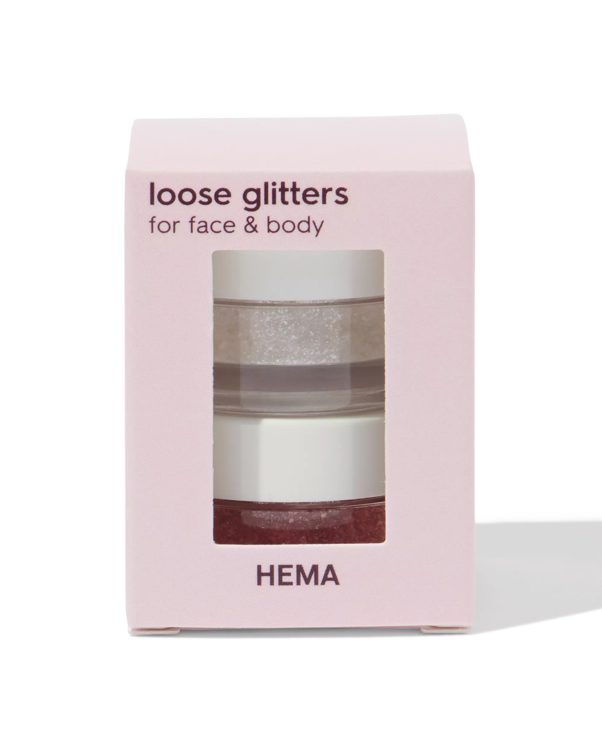 paillettes pour le corps rose-argent
