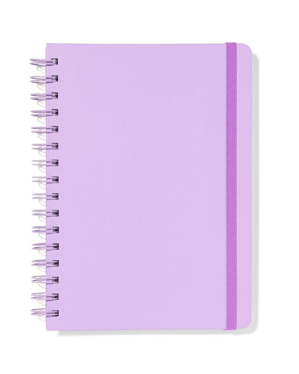 Notizbuch A5 liniert, Lila - 14120126 - HEMA