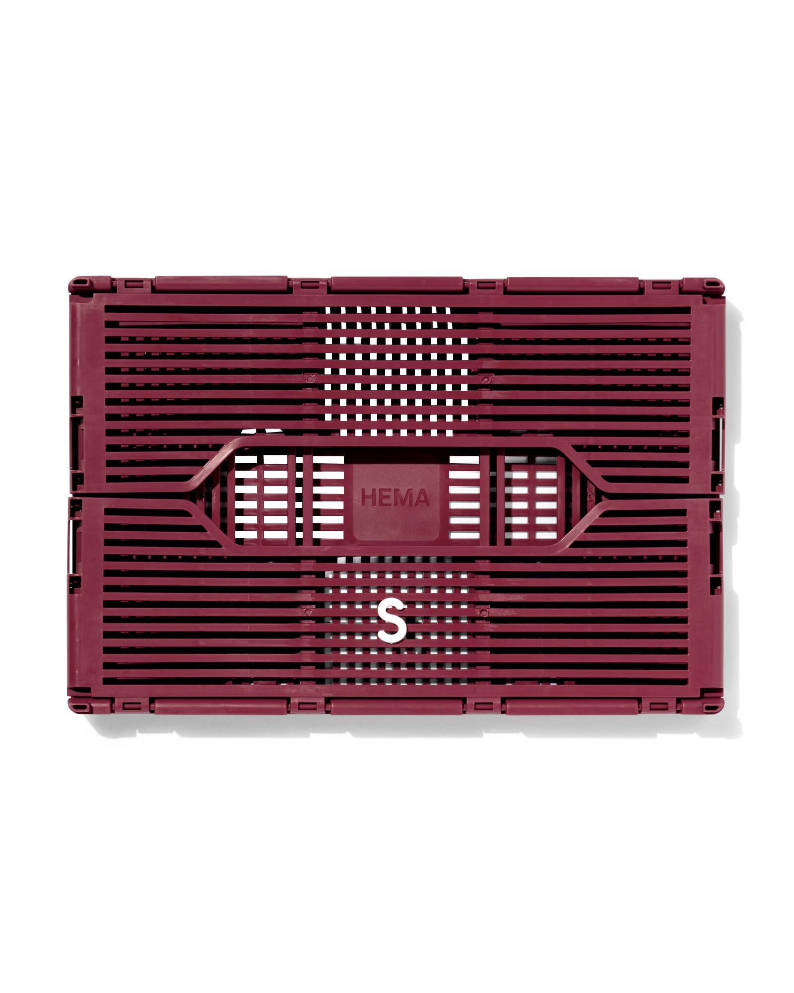 caisse pliante lettres recycl&eacute;e S bordeaux bordeaux S  20 x 30 x 11,5 - 39811084 - HEMA