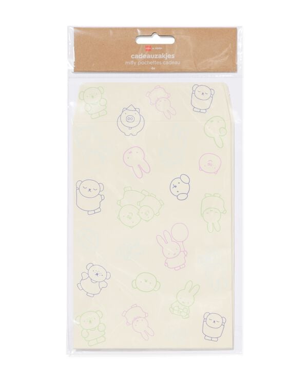 sachets de f&ecirc;te miffy 14 x 23,5 cm papier &ndash; 6 pi&egrave;ces - 14700730 - HEMA