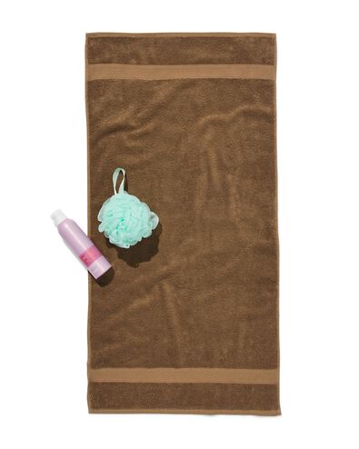 serviette 50x100 cm qualit&eacute; sup&eacute;rieur marron moyen marron moyen serviette 50 x 100 - 5200290 - HEMA