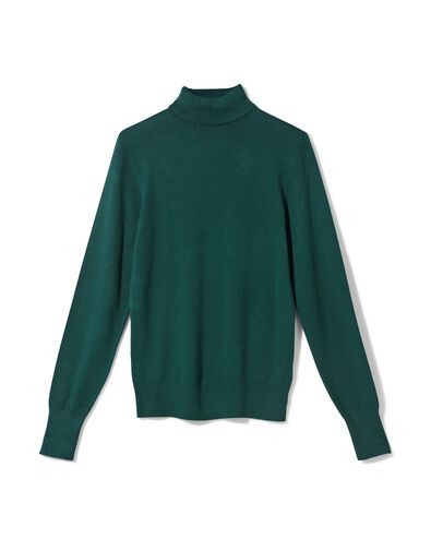 pull col roul&eacute; femme basique vert marin vert marin - 36306570SEAGREEN - HEMA