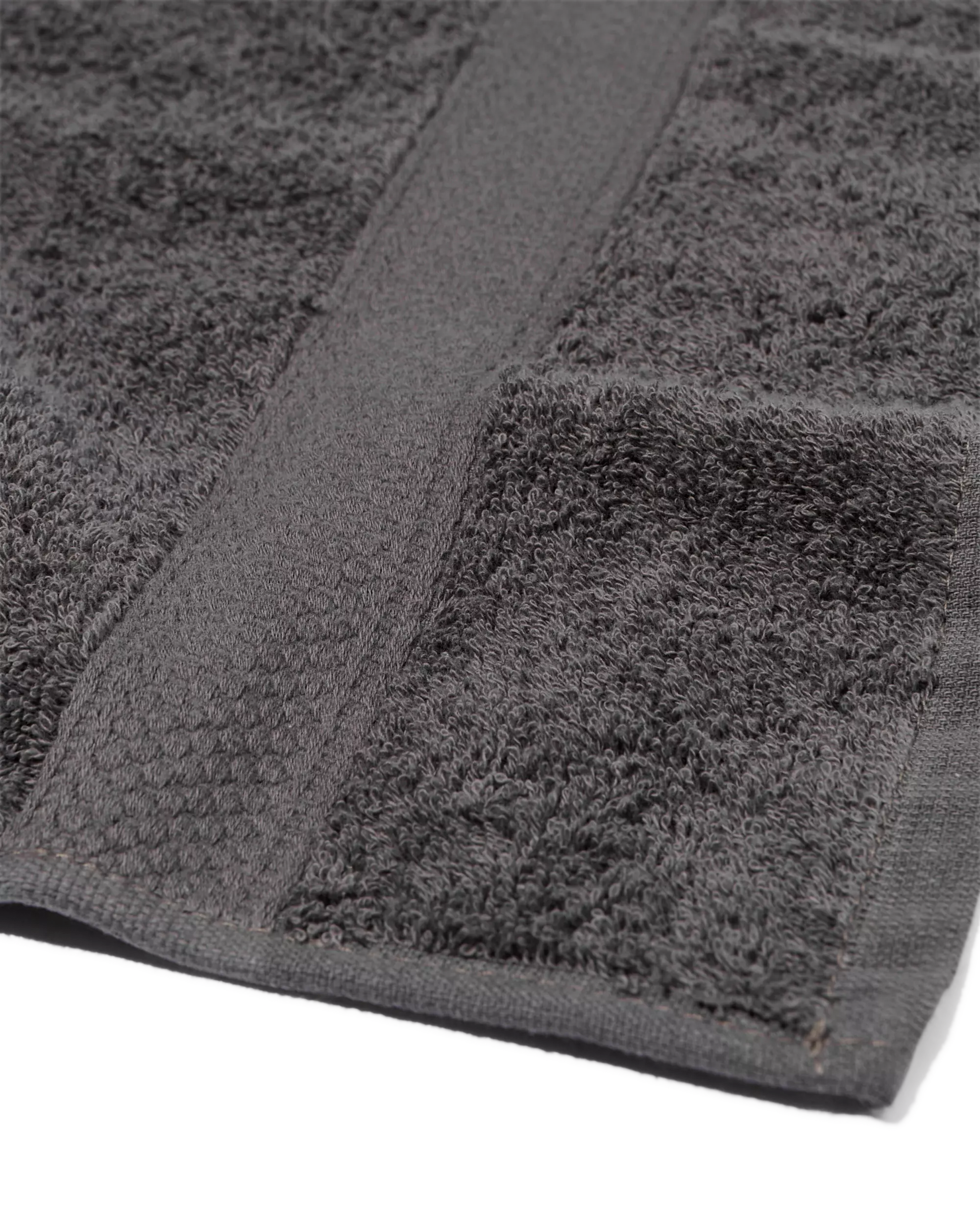 serviette de bain - 50x100 cm - qualité épaisse - gris foncé