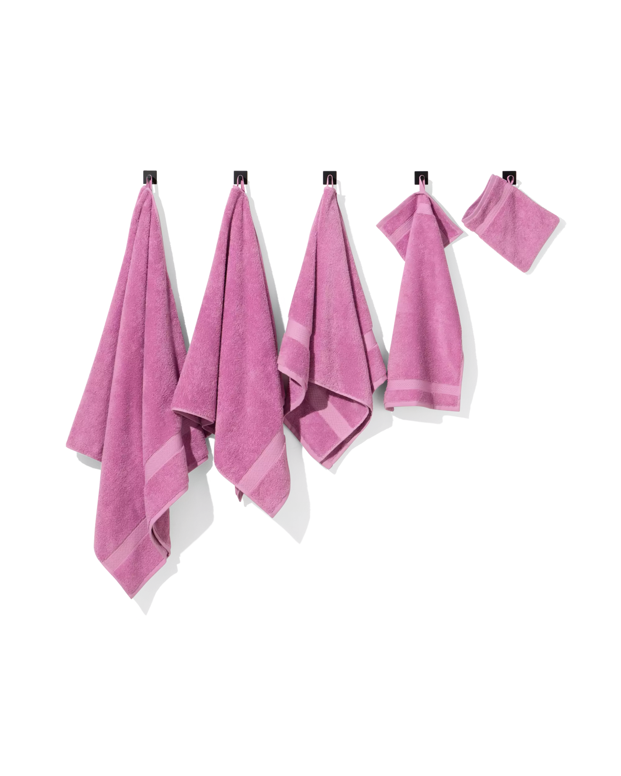 gastendoek 33x50 zware kwaliteit violet roze