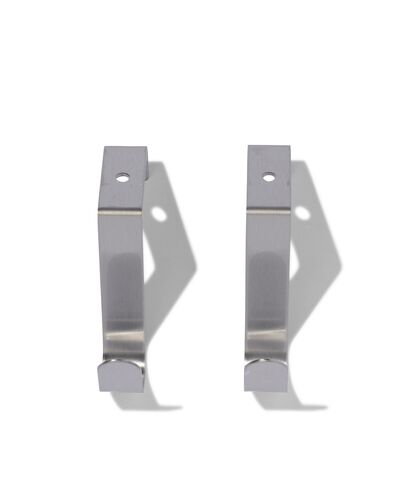 2 crochets de porte inox - 80301252 - HEMA