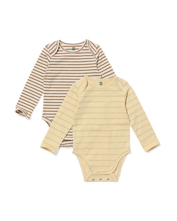 bodys &eacute;volutifs b&eacute;b&eacute; rayures - 3 pi&egrave;ces sable sable - 33310760SAND - HEMA