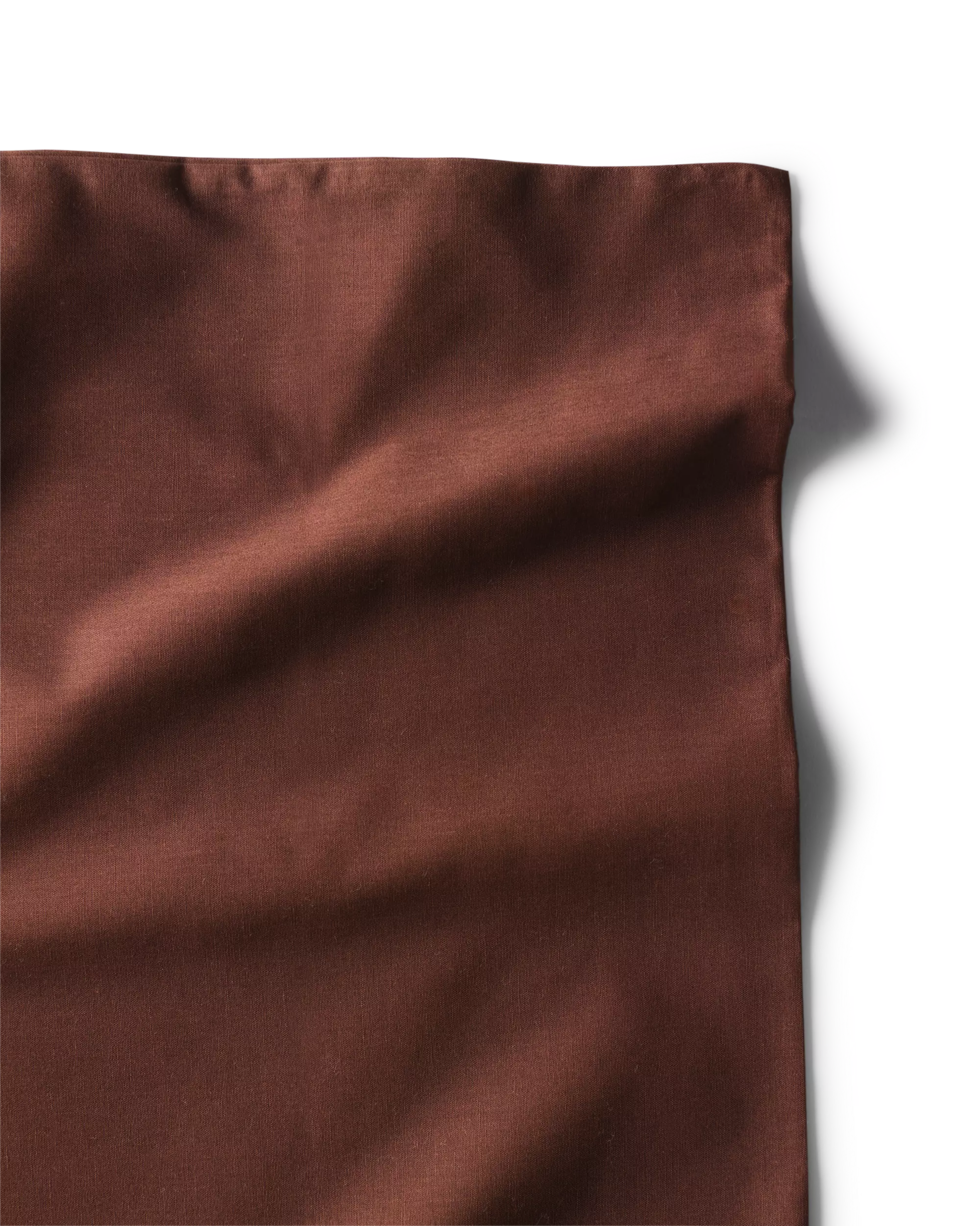housse de couette 140x200/220cm coton doux marron