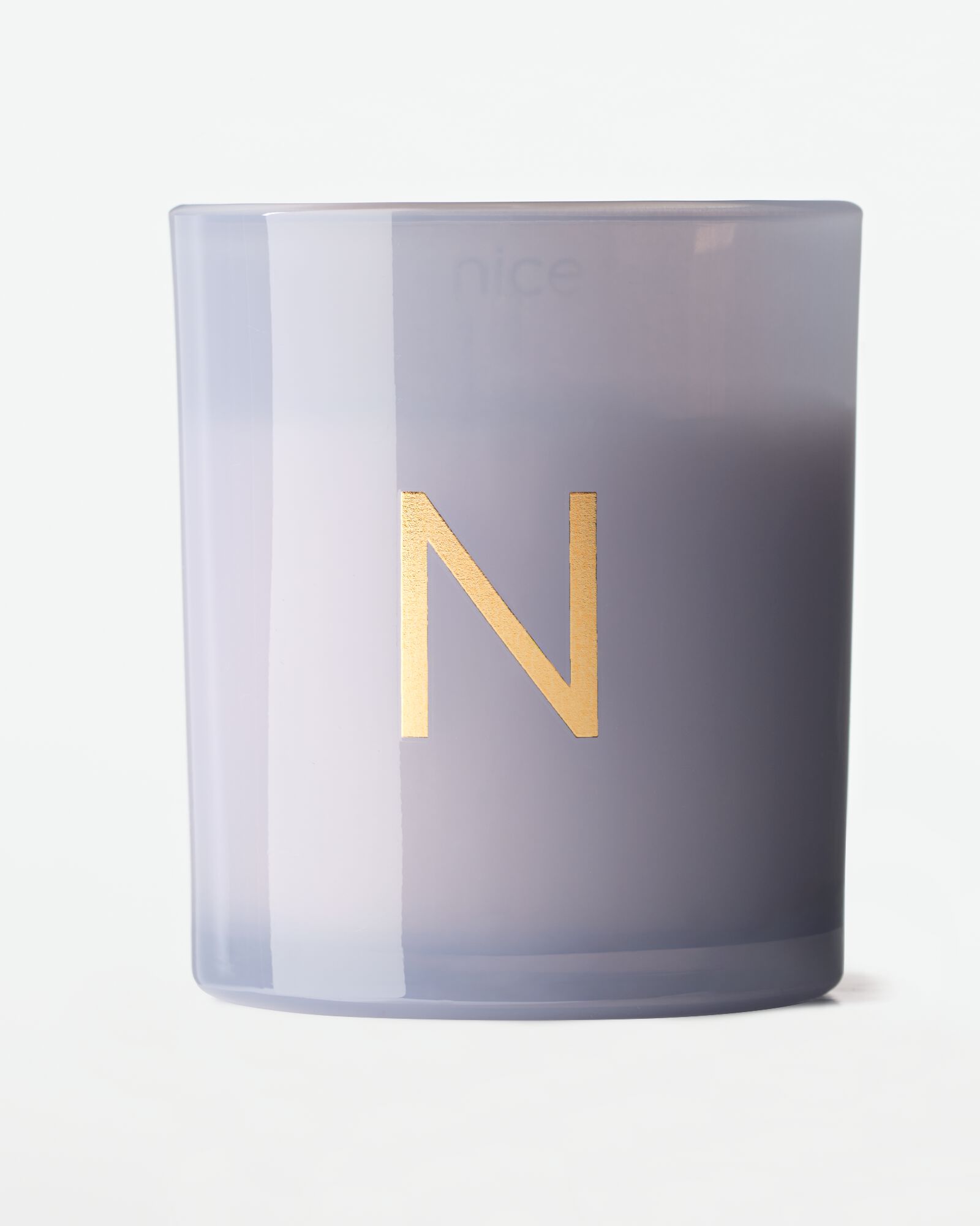 bougie en verre &Oslash;8x9cm lettre N N bougie en verre - 61102673 - HEMA
