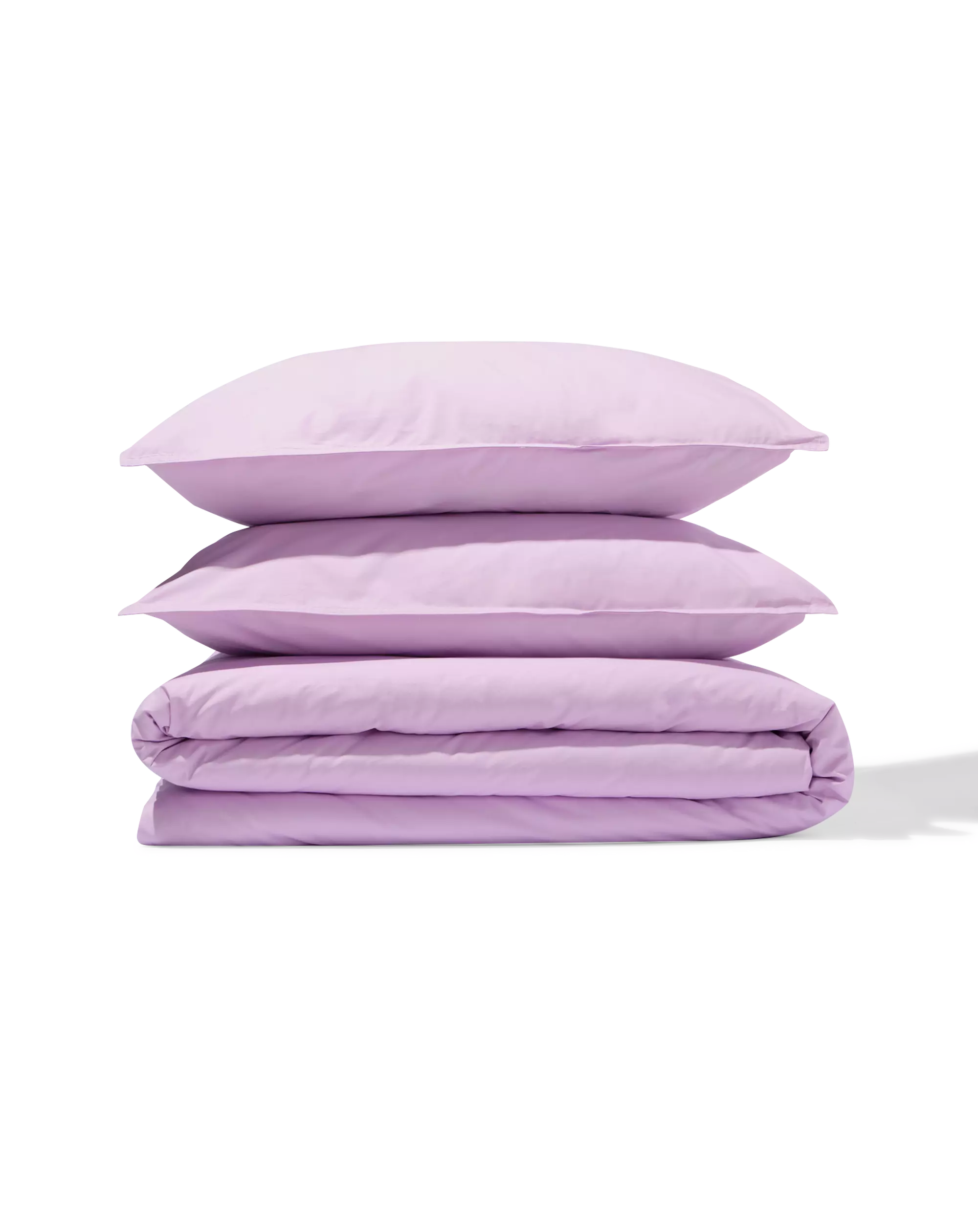 housse de couette 240x200/220 cm, percale de coton hôtel lilas