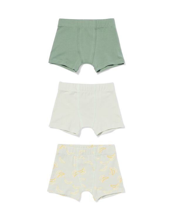 kinderboxer bananen - 3 stuks groen groen - 19203560GREEN - HEMA