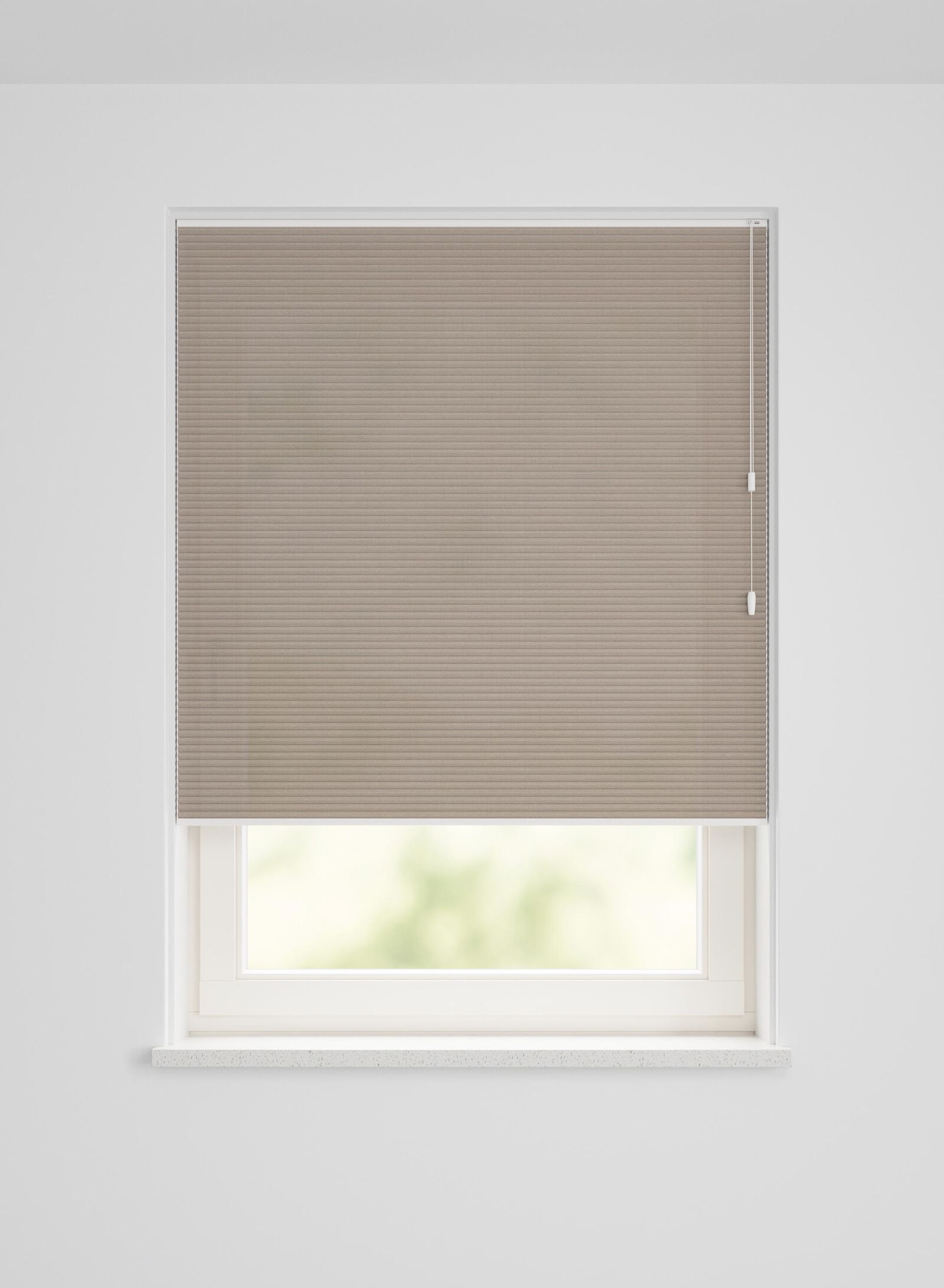HEMA Plisse Dubbel Lichtdoorlatend Linnenlook Taupe (taupe), foto 2