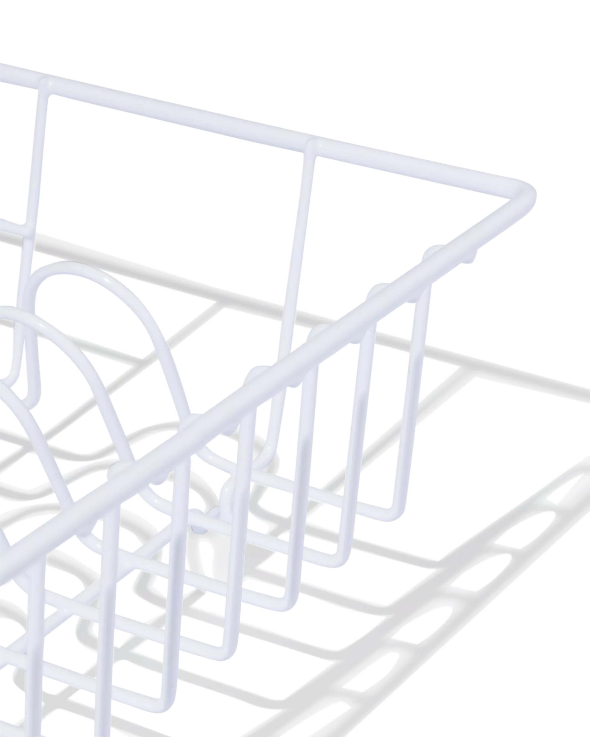 égouttoir à vaisselle 30x45x10,5cm métal blanc