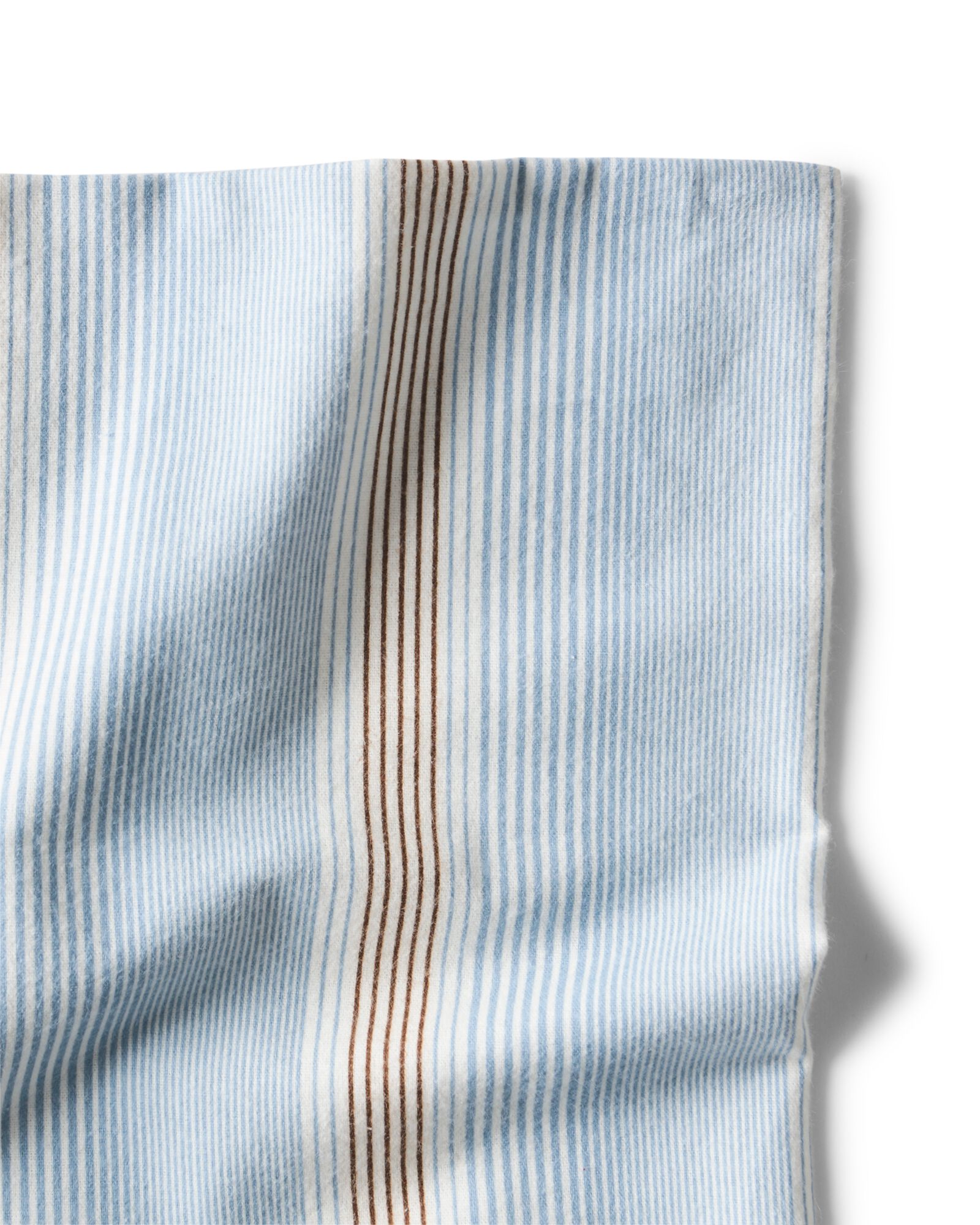 Bettbezug 140 &times; 200/220 cm, Flanell, gestreift, blau - 5720430 - HEMA