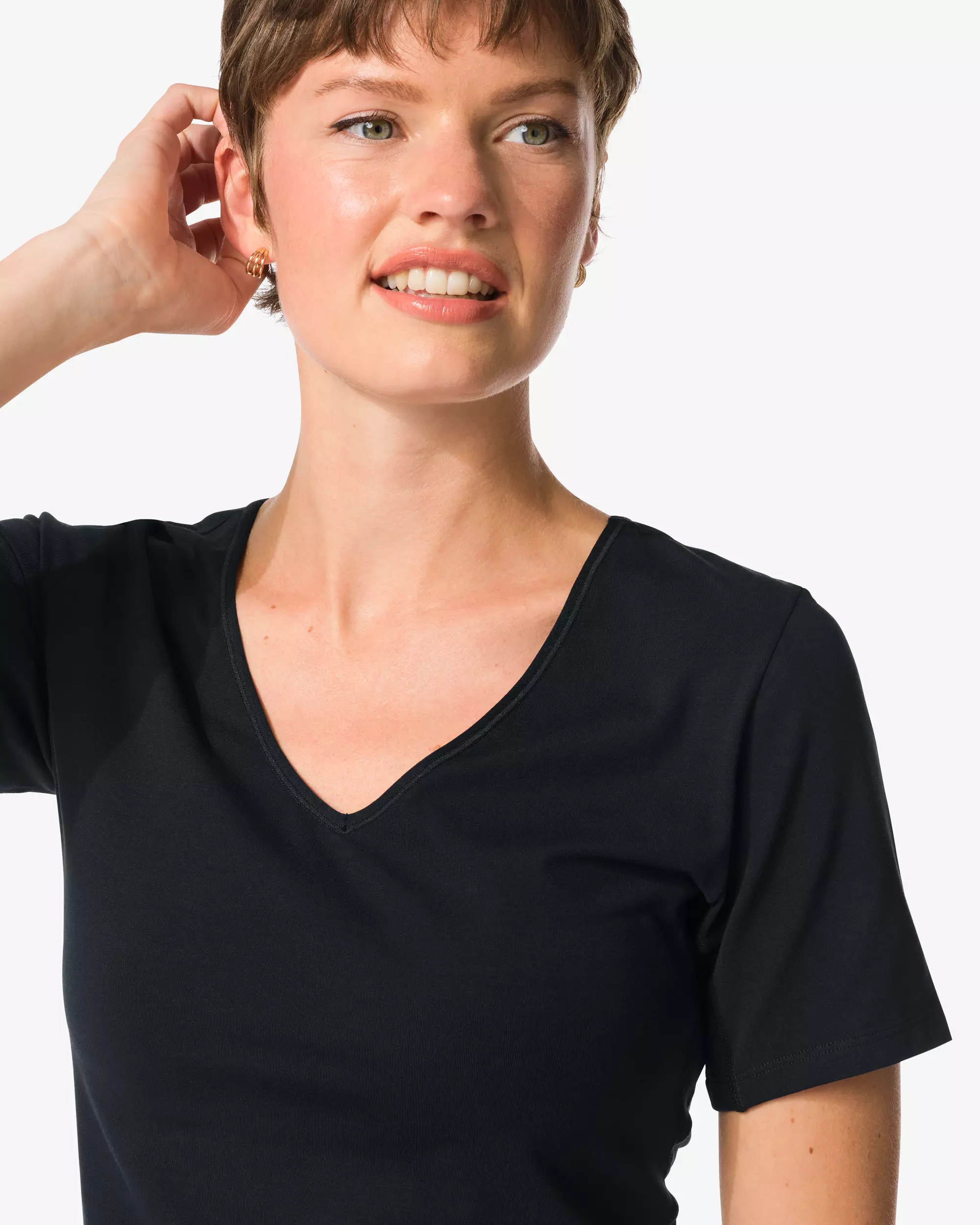 Damen-T-Shirt, perfekter Komfort, Baumwolle