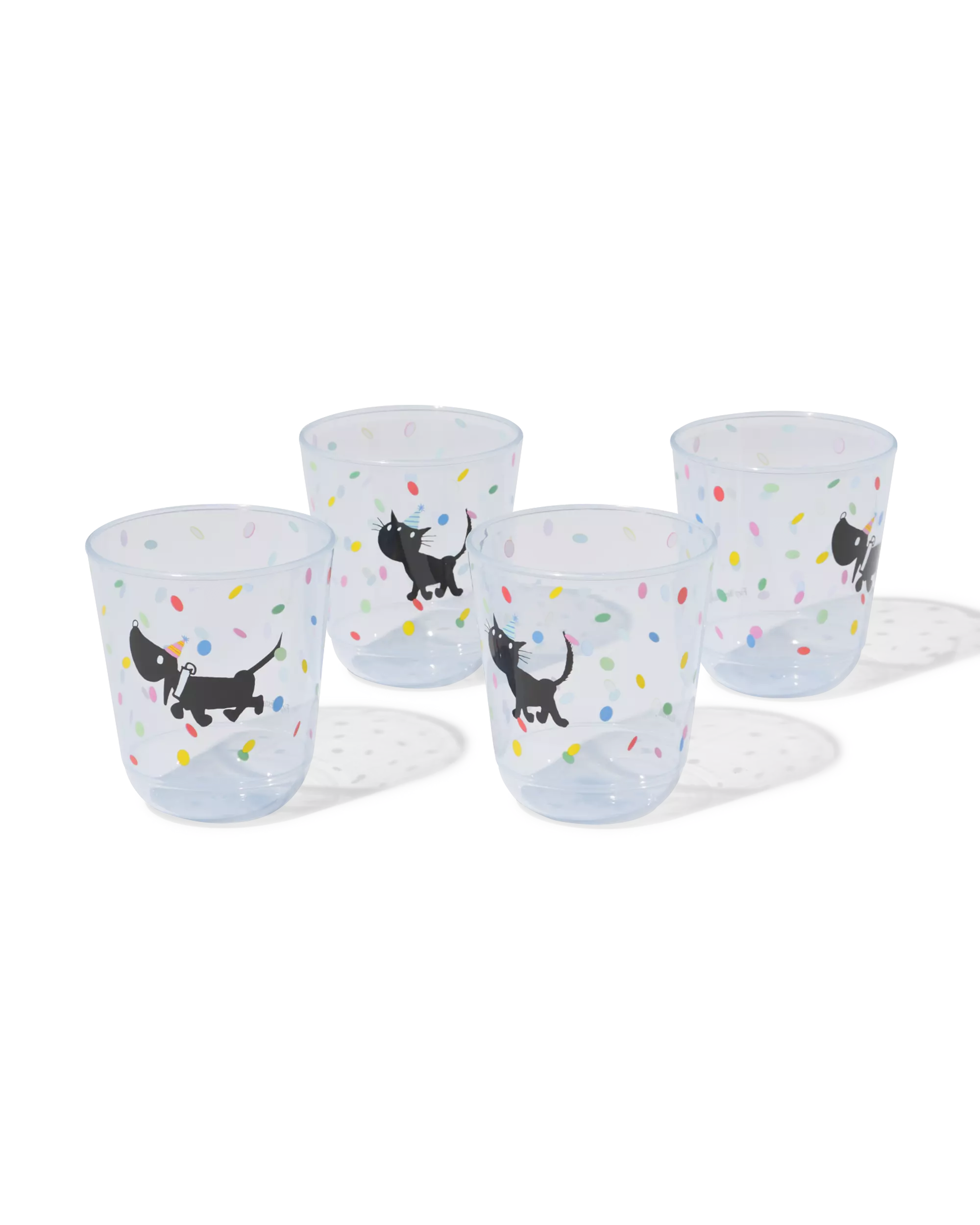 gobelets réutilisables Takkie et Siepie confettis - 4 pièces