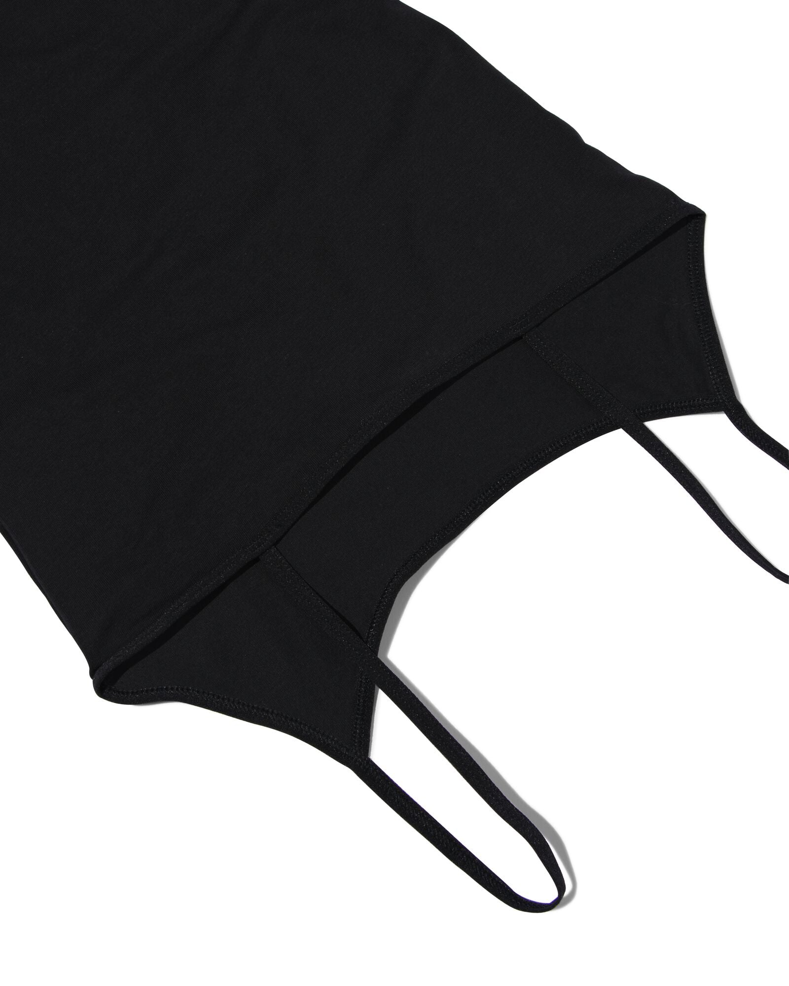 d&eacute;bardeur femme coton &agrave; bretelles spaghetti noir noir - 19666999BLACK - HEMA