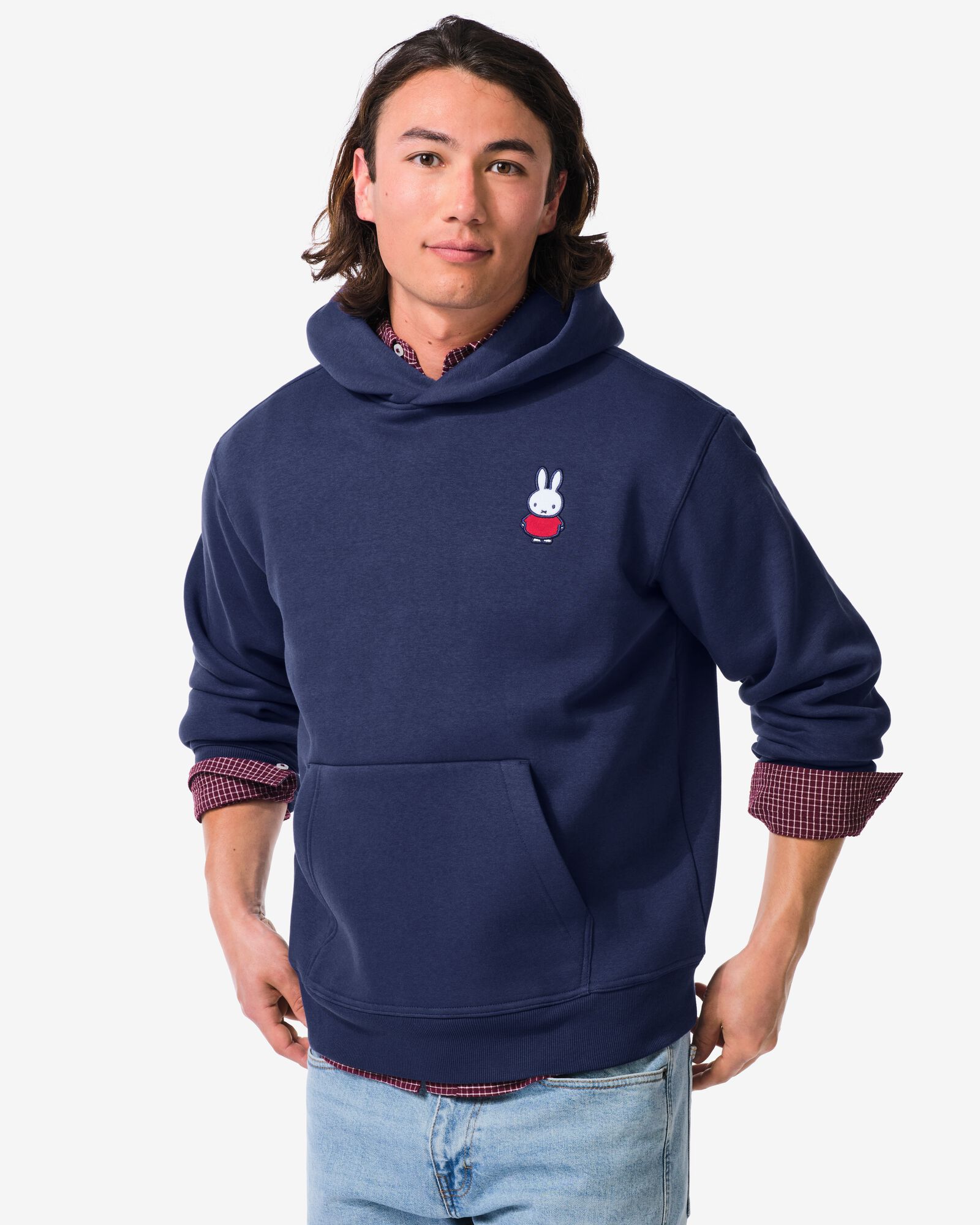 Miffy-Hoodie f&uuml;r Erwachsene, Gr&ouml;&szlig;e M blau M - 14990170 - HEMA