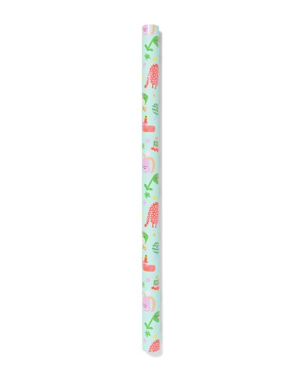 papier cadeau 70 x 200 cm extra r&eacute;sistant monstres - 14793326 - HEMA