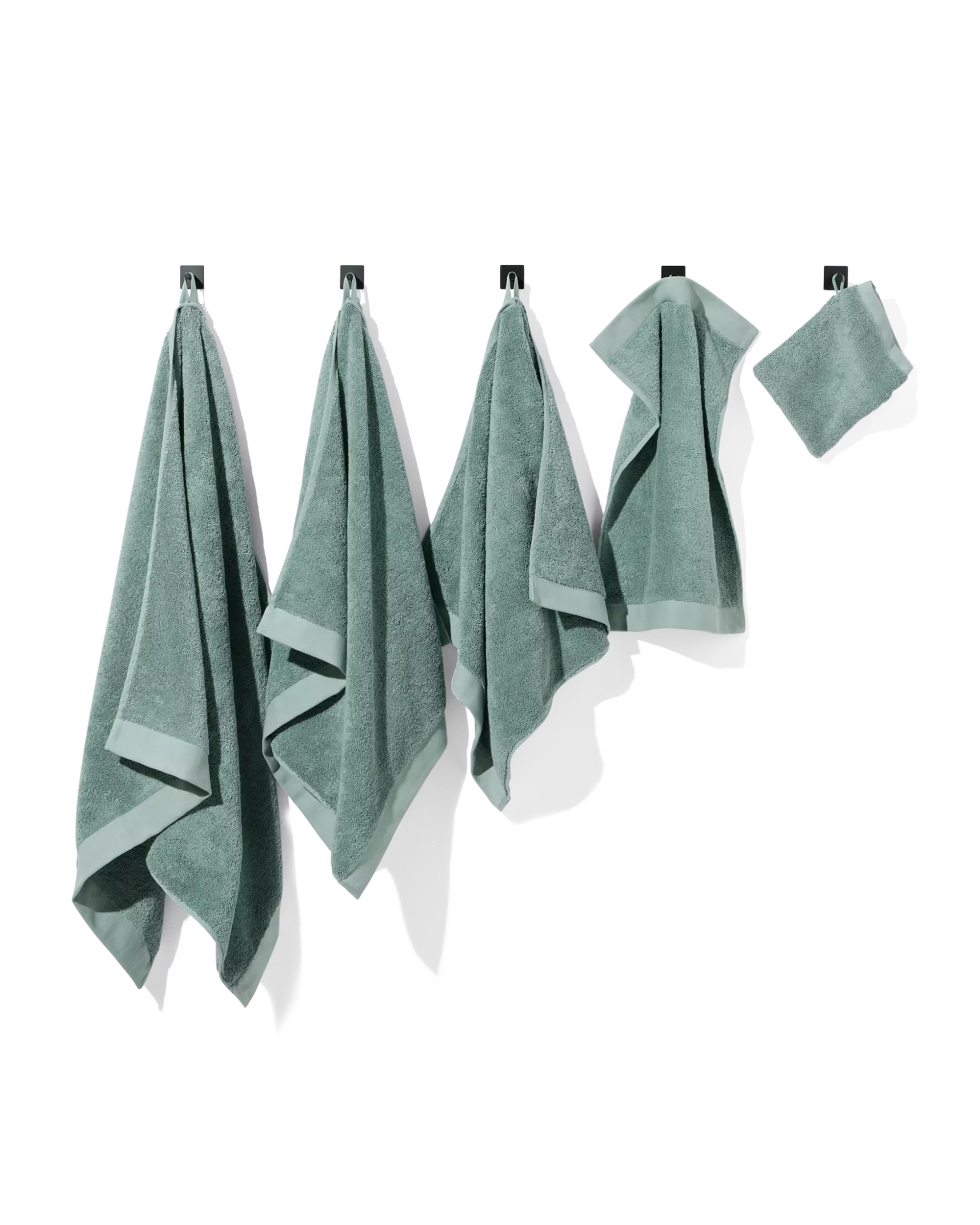 serviette de bain 60x110 qualité hôtelière extra douce bleu vert