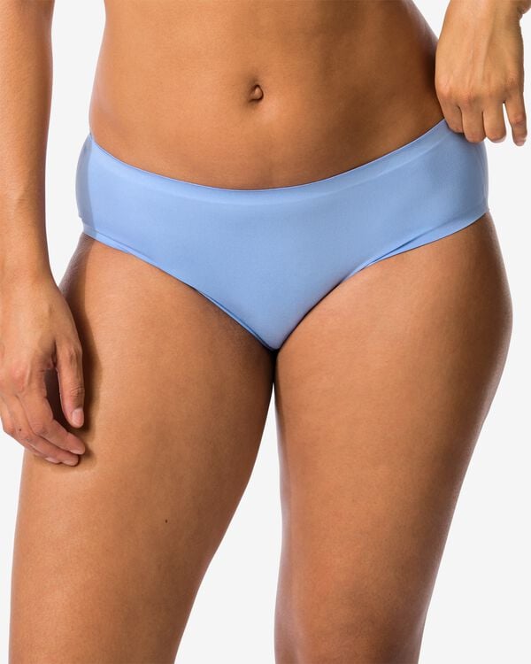 slip hipster femme seconde peau microfibre bleu bleu - 19602354BLUE - HEMA