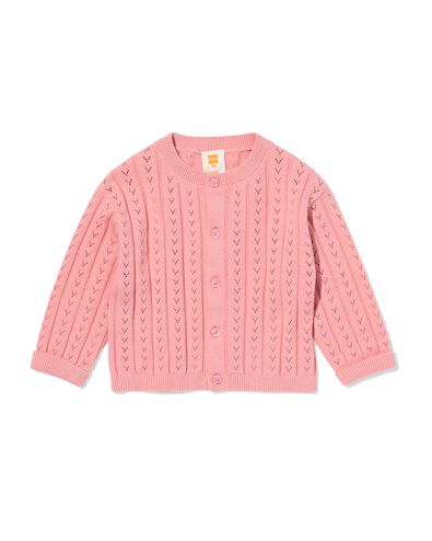 Babyjacke, Ajour, Strick rosa rosa - 33015880PINK - HEMA