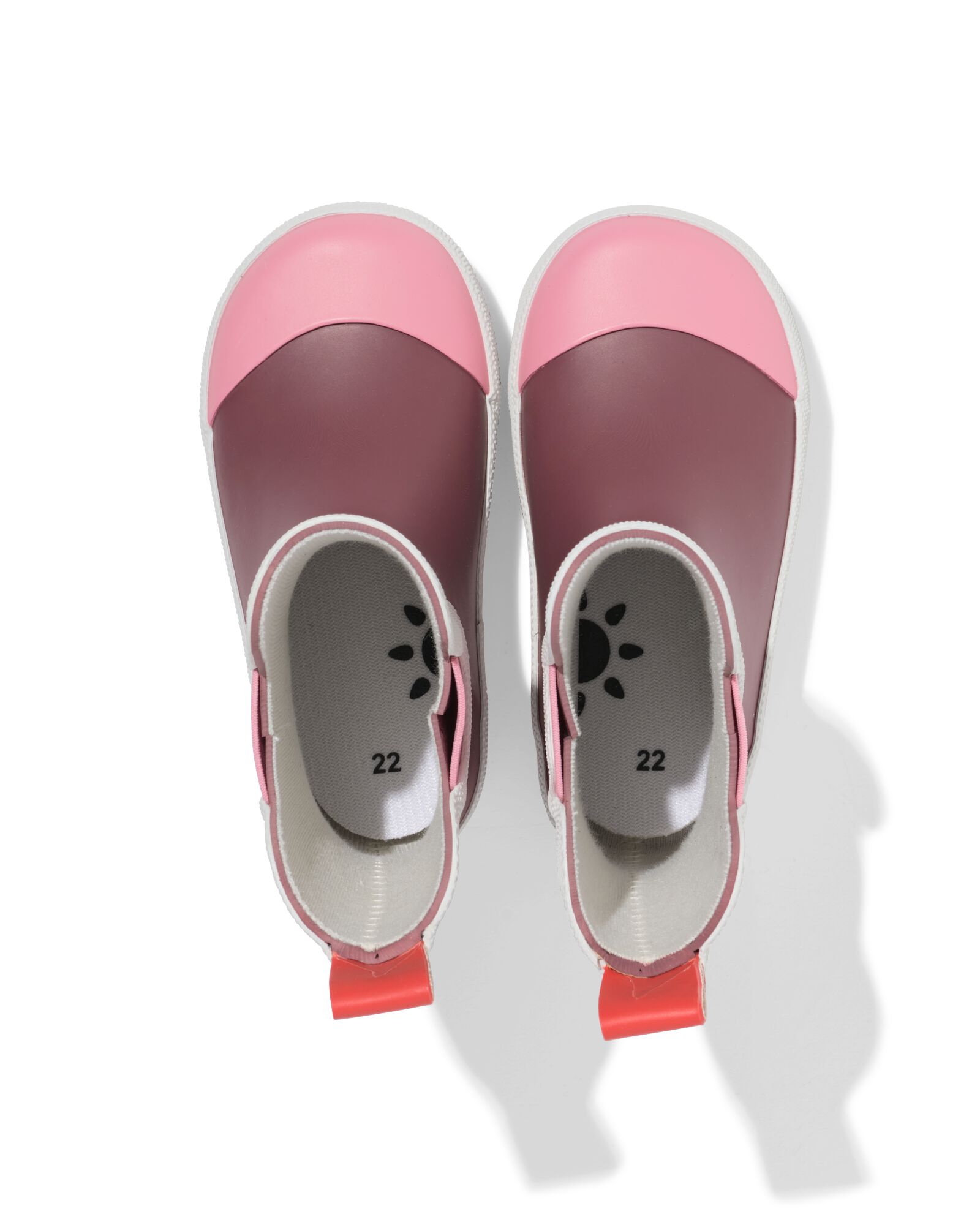 botte de pluie b&eacute;b&eacute; imperm&eacute;able blocs de couleur rose - 33260340PINK - HEMA