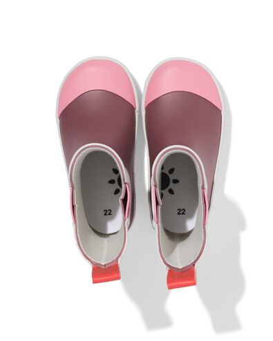 botte de pluie b&eacute;b&eacute; imperm&eacute;able blocs de couleur rose - 33260340PINK - HEMA
