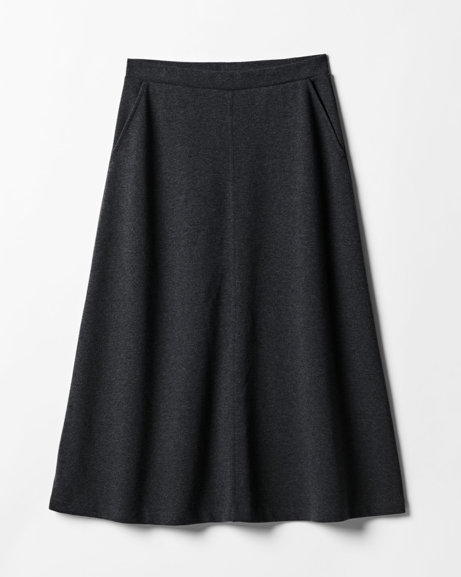 jupe femme Otis coupe trap&egrave;ze jersey anthracite anthracite - 36214920ANTHRACITE - HEMA