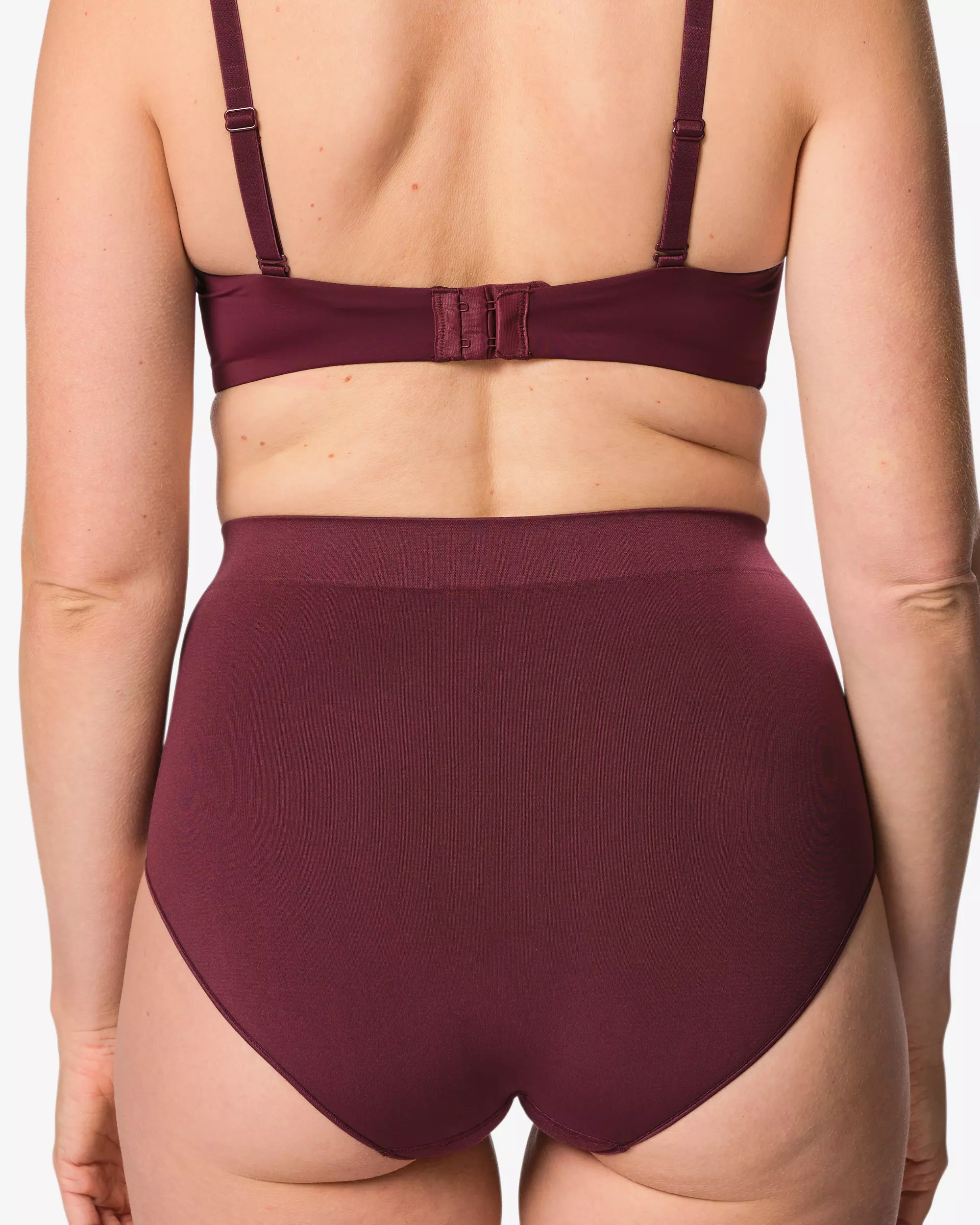 slip taille haute femme sans couture microfibre